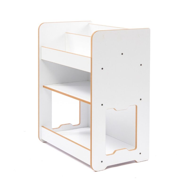 Seagull Bücherregal mit 3 Ebenen Weiß – Schlichtes skandinavisches Design für Kinder von 4-6 Jahren - Galeriebild 1 von Cozy Collections