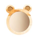 Dekorativer Bär-Spiegel aus natürlichem Holz für Kinderzimmer - Produktbild von Cozy Collections