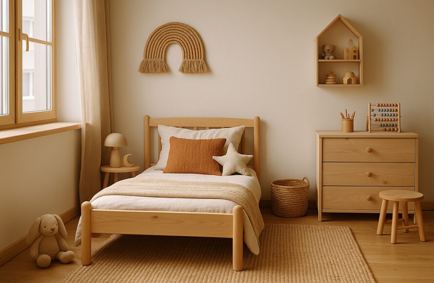 Kinderzimmer im skandinavischen Stil