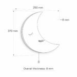 LED-Wandnachtlicht Sonne mit handbemaltem Holzkranz – Bild 7