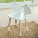 Set Tisch und 2 Stühle mit Hundeohren aus weißem und naturfarbenem Holz | Design Puppy – Bild 2