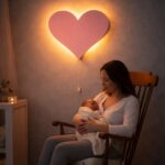 Personalisierbares Herz LED-Wandnachtlicht mit Namen | LED Nachtlicht Holz
