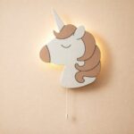 Einhorn LED-Wandnachtlicht aus Holz | LED Nachtlicht Holz