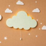 Personalisiertes Wolken LED-Wandnachtlicht mit Namen | LED Nachtlicht Holz